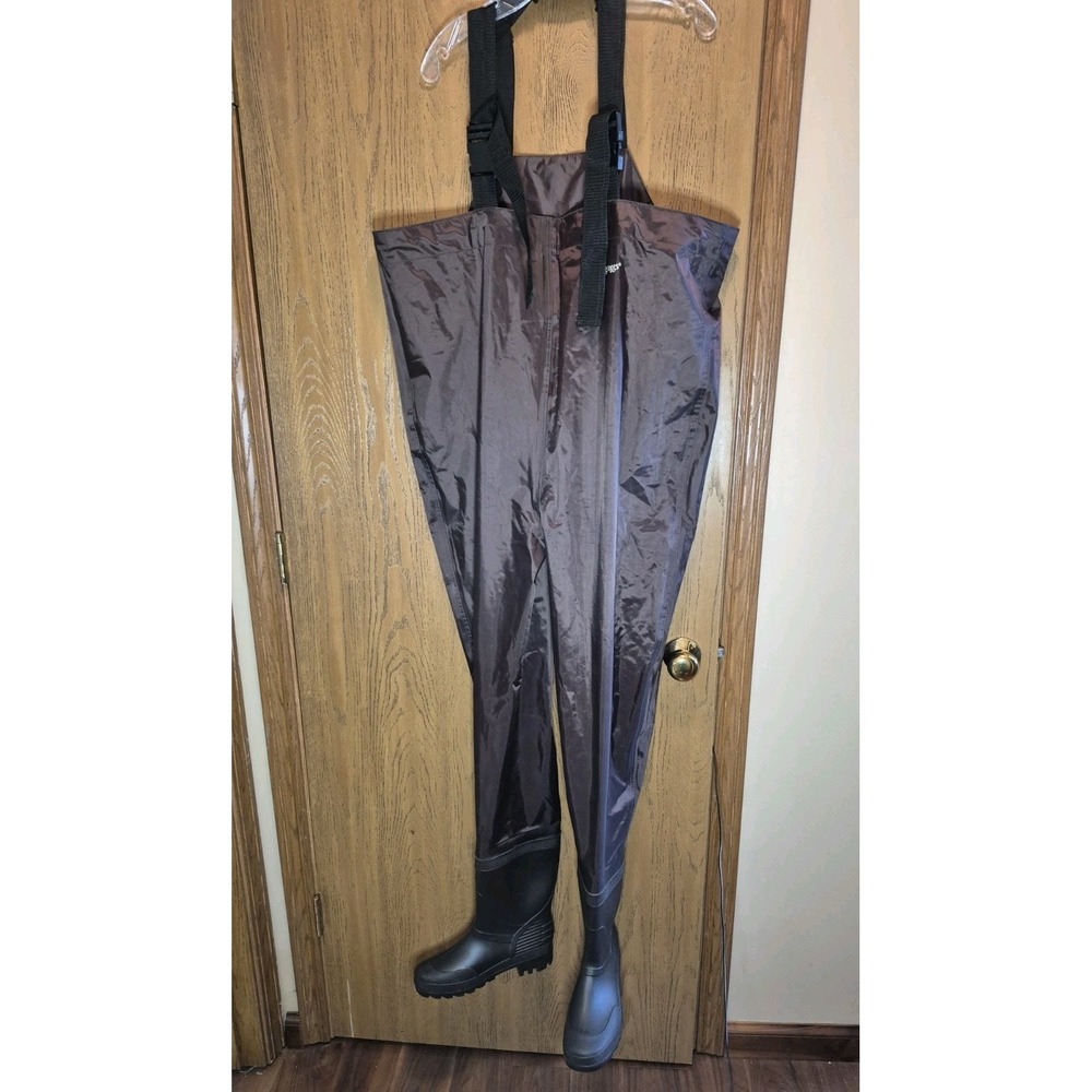 Frogg Toggs Brown Rana II Bootfoot PVC Chest Wader Lug Sole Size 7